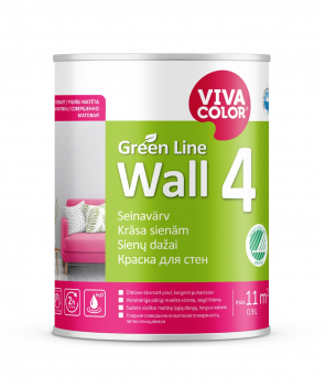 Vivacolor Wall 4 A Sienas krāsa, pilnīgi matēta 0.9L